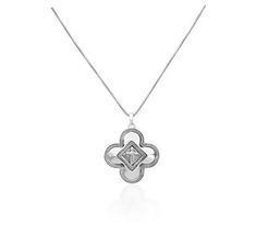 Beaded sterling-silver petals with a flower motif give this pendant necklace a charm that's always in bloom. From the Or Paz® Sterling Silver Jewelry. Sterling Silver Medallion Necklace With Flower Charm, Silver Medallion Necklace With Flower Charm, Silver Engraved Flower-shaped Necklace, Silver Engraved Flower Shaped Necklace, White Gold Sterling Silver Flower Pendant Necklace, Flower Motif, Sterling Silver Cross, Silver Cross, In Bloom