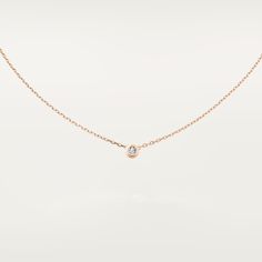 CRB7215600 - Diamants Légers necklace, LM - Pink gold, diamond - Cartier Elegant Rose Gold Chain Necklace For Formal Events, Luxury Rose Gold Chain Necklace, Luxury Rose Gold Round Diamond Necklace, Elegant Rose Gold Round Chain Necklace, Rose Gold Diamond Chain Necklace For Formal Occasions, Formal Rose Gold Diamond Chain Necklace, Cartier Yellow Gold Diamond Necklace For Formal Occasions, Luxury Brilliant Cut Chain Necklace, Timeless 14k Rose Gold Solitaire Necklace