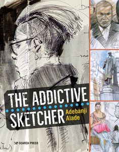 an image of a sketch book with the title'the addictive sketcher '