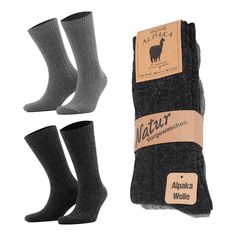 PRICES MAY VARY. Quality Alpaca Wool: Experience exceptional comfort with our high-quality alpaca socks, which are made from the finest Peruvian and Bolivian alpaca wool. The alpaca wool reveals a natural variety of colors, including warm brown tones, cool blue and elegant gray, which ensure a stylish look. Durable and Resilient: Thanks to their special yarn structure, these socks are extremely durable, and the colors retain their brilliance over a long time due to the natural dyeing. The extrao Alpaca Wool Socks, Alpaca Socks, Thermal Socks, Natural Dyeing, Alpaca Fiber, Thick Socks, Socks For Men, Brown Tones, Wool Socks