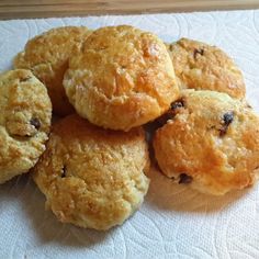 a pile of cookies sitting on top of a white towel