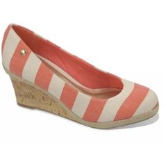 New; Have Never Been Worn. Do Have 2 Areas That Need To Be Wiped Clean From Storage. Pictured. Women’s Size 7.5 Espadrille Lining; Cork Wedge; Canvas Upper With Coral And Cream/Beige Stripe Print Comfy Insole Casual Orange Slip-on Heels, Orange Wedge Sandals For Summer, Orange Synthetic Wedge Sandals With Round Toe, Casual Orange Platform Heels, Orange Slip-on Wedge Sandals For Summer, Orange Synthetic Wedge Sandals For Spring, Orange Synthetic Wedge Sandals, Casual Orange Heels For Spring, Orange Slip-on Wedge Sandals For Beach