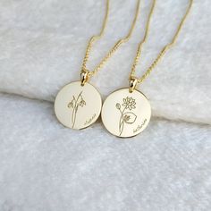 Floral Necklace,Birth Flower Necklace in Sterling Silver,Personalized Minimalist Necklace,Gold Mama Necklace,Handmade Jewelry Gifts for Women,Birthday Gifts,Gift for Her All of my products are handmade. Customize this very popular Birth Flower Necklace with any name,date,initials,symbols that is special to you. Please specify the name, birth flower you want for the necklace.(Max. 15 Characters) Example: Flower:  No:#1-10 or Cosmos Name: Ashley Necklace is Engraved - Not Stamped. *The back of the Everyday Jewelry With Flower Charm For Mother's Day, Delicate Round Pendant Charm Necklace For Mom, Flower Charm Necklace Gift For Mom, Round Flower Charm Necklace As Gift For Mom, Mother's Day Dainty Flower Charm Necklace, Mother's Day Round Flower Charm Necklaces, Mother's Day Round Flower Charm Necklace, Mother's Day Round Charm Necklace With Flower, Dainty Flower Charm Necklace For Mom