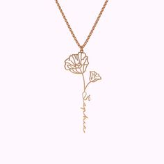 Our exclusive collection of birth flower jewelry was inspired by the tradition of sending flowers for a loved one’s birthday. These flowers will last well past the end of each birth month. Choose the bloom that fits your birth month or your favorite flower. Gold Name Necklace With Flower Shape, Gold Flower-shaped Name Necklace, Gold Flower Necklace With Name, Delicate Flower Charm Necklace For Mother's Day, Anniversary Rose Gold Flower Charm Necklace, Nature-inspired Birth Flower Jewelry As Gift For Mom, Delicate Flower Birth Flower Jewelry, Nature-inspired Birth Flower Jewelry For Mom, Minimalist Birth Flower Necklaces