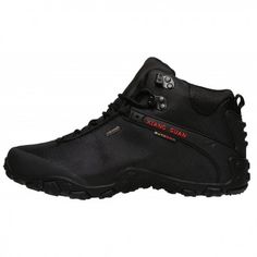 XIANG GUAN High Top Resistant Trekking Black Waterproof Lace-up Hiking Boots, Black Lace-up Walking Shoes For Hiking, Functional Black Boots For Outdoor Work, Black Waterproof Lace-up Boots With Reinforced Toe, Black Wear-resistant Winter Work Boots, Black Casual Work Boots For Outdoor Work, Casual Black Work Boots For Outdoor Work, Winter Wear-resistant Black Hiking Boots, Black Wear-resistant Work Boots With Round Toe