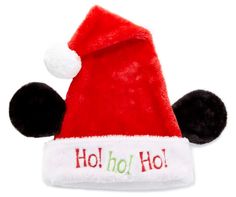 a mickey mouse hat with the word ho hoo on it