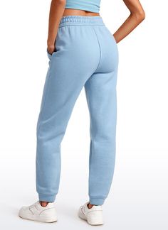 Womens sweatpants are made of thick cotton-blend fabric with fuzzy fleece lined, super soft, breathable, warm and stretchy. Loosed fit design perfect for lounge, home, casual, shopping, workout, fitness, etc Feature & Fitting: 
 Designed for daily wear 
 High waist with drawstring 
 Two big side pockets 
 
 28'' inseam 
 
 Fabric: 
 Premium thick cotton 
 Fuzzy fleece lining 
 Super soft & Skin- friendly 
 Warm, Breathable and Stretchy 
 69% Cotton, 31% Polyester Fleece Joggers For Lounging, Fleece Joggers With Elastic Waistband For Loungewear, Cotton Sportswear Sweats For Loungewear, Comfy Fleece Sweatpants With Ribbed Cuffs, Fleece Sweatpants With Elastic Waistband For Loungewear, Comfortable Sweats With Elastic Cuffs For Loungewear, Relaxed Fit Sweats For Lounging, Comfortable Fleece Joggers For Lounging, Relaxed Fit Lounging Sweats