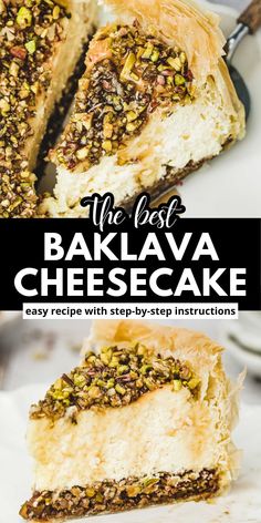 the best baklaa cheesecake recipe with step - by - step instructions