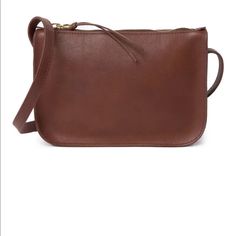 Brand New Classic Crossbody Pouch, Brown Clutch Shoulder Bag With Zipper Pouch, Classic Leather Shoulder Bag With Zipper Pouch, Brown Crossbody Pouch, Brown Crossbody Pouch For Everyday Use, Brown Everyday Bag With Zipper Pouch, Brown Zipper Pouch Bag For Everyday, Brown Shoulder Bag With Zipper Pouch For Everyday, Brown Zipper Pouch Shoulder Bag For Everyday