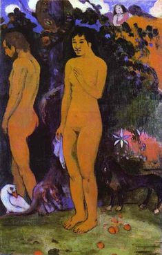 Adam and Eve - Paul Gauguin Adam And Eve, Painting Reproductions