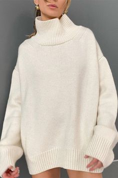 Turtleneck Jumper, Oversized Turtleneck Sweater, Oversized Turtleneck, Grey Turtleneck, Turtle Neck Jumper, Oversized Jumper, Fall Hoodies, Oversized Pullover, Knitting Women Sweater