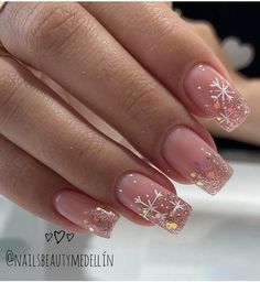 Winter Nails Acrylic, Simple Gel Nails, Casual Nails, Her Nails, Christmas Nails Acrylic