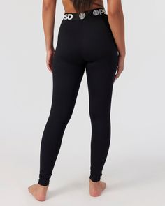 The Women’s full-length Legging provides an anatomical fit through the legs, which provides enhanced comfort and support. The soft, wide microfiber waistband ensures that there is no slippage or fold-over. Match these leggings with the Performance Sports Bra for maximum support. | PSD Women's Solids Leggings in Black, Size Large Fitness Wear Women, Solid Leggings, Women Trends, Workout Wear, Boy Shorts, Black Leggings, Solid Black, Women's Leggings, Amazing Women