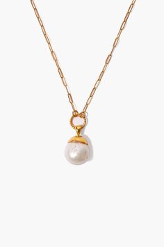 Gold Dipped Pearl Pendant Necklace Gold Pearl Necklace, Chan Luu, Pearl Pendant Necklace, Gold Dipped, Drop Necklace, White Pearl, Pearl Pendant, Gold Plated Sterling Silver, Necklace Designs