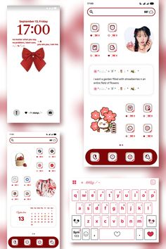 the red and white theme on this phone is very attractive