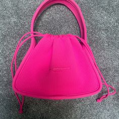 Beautiful Brand New No Flaws! Comes With Dust Bag. Used Once. Great For Summer. Alexander Wang Handbag. Luxury Pink Top Handle Bucket Bag, Luxury Pink Bucket Bag With Top Carry Handle, Luxury Pink Bucket Bag For Shopping, Luxury Pink Shoulder Bucket Bag, Luxury Pink Double Handle Bucket Bag, Pink Top Handle Bucket Bag, Designer Pink Pouch Shoulder Bag, Pink Designer Pouch Shoulder Bag, Designer Pink Bucket Bag For Travel