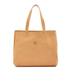 Opale | Women's handbag in leather color natural Natural Color Satchel Shoulder Bag For On-the-go, Beige Soft Leather Bag For On-the-go, Beige Satchel Weekender Bag For Shopping, Light Brown Tote Bag For Shopping, Chic Natural Leather Bucket Bag, Leather Handheld Shoulder Bag With Handle Drop, Handheld Leather Shoulder Bag With Handle Drop, Chic Beige Shoulder Weekender Bag, Light Brown Tote Shoulder Bag For Shopping