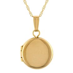 Petite Round Gold Locket Necklace Gold Lockets, Oval Locket Necklace, Round Locket Necklace, Gold Locket Necklace, Round Locket, Oval Locket, Gold Locket, Childrens Jewelry, Yellow Gold Chain