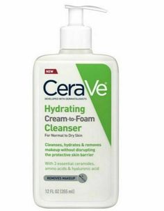 Cerave Facial Hydrating Cleanser 12oz Pump (31220) Item Form Gel Use for Whole Body Brand CeraVe Recommended Uses For Product Hydrating,Dry Skin Special Ingredients Hyaluronic Acid, Ceramides and Glycerin Helps Restore The Protective Skin Barrier, For Normal To Dry Skin, Non-Comedogenic, Fragrance-Free, Non-Drying Skincare Solutions, Foaming Facial Cleanser, Hydrating Cleanser, Foaming Face Wash, Skin Care Cleanser, Acne Solutions, Facial Cleansers, Skin Cleanse, Cream Cleanser