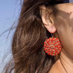 Beautiful one-of-a-kind earrings for the summer! These earrings are hand crocheted with gold filled wire and red coral beads. Earrings are 2 inches long. You might also like: https://www.etsy.com/listing/288533313/black-spinel-earrings-wire-crochet?ref=shop_home_active_2 or: https://www.etsy.com/listing/192923601/turquoise-earrings-wire-crochet-earrings?ref=shop_home_active_22 More coral designs: https://www.etsy.com/listing/587036879/italian-red-coral-and-pave-diamonds?ga_search_query=coral&amp Handmade Cluster Earrings As Gift, Nickel-free Red Earrings For The Beach, Handmade Coral Jewelry For Party, Traditional Orange Jewelry For Summer, Traditional Orange Summer Jewelry, Handmade Coral Earrings For Summer, Coral Beaded Earrings For Gifts, Red Beaded Earrings For Summer Festival, Coral Earrings For Gift