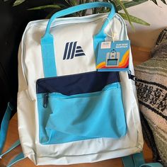 Aldi Gear Backpack 2023 Light Blue Iconic Colore Rainbow Laptop Bag Carry On New New With Tags! Very Cute Shopping Backpack Or Carry On Or Daily Bag! Blue Backpack For Everyday And Back To School, Blue Backpack For Everyday Use And Back To School, Blue Everyday Backpack With Adjustable Strap, Functional Blue Satchel Backpack, Everyday Blue Backpack With Adjustable Strap, Trendy Blue Backpack For Everyday Use, Everyday Blue Satchel Backpack, Blue Satchel Backpack For Everyday Use, Trendy Blue Backpack For On-the-go