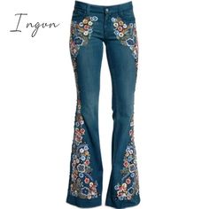 Material: CottonMaterial: PolyesterWaist Type: HIGHLength: Full LengthDecoration: EmbroideryDecoration: BleachedOrigin: CN(Origin)Jeans Style: Boot CutAge: Ages 18-35 Years OldItem Type: JEANSGender: WOMENRelease Date: Spring 2022Thickness: RegularStyle: CasualFabric Type: SoftenerClosure Type: Button FlyFit Type: LOOSEWash: Light Black Flared Jeans, Vintage Long Dress, White Flares, Casual Denim Pants, Turtleneck Sweatshirt, Lined Jeans, Long Dress Casual, Summer Blouses, Elegant Shirt