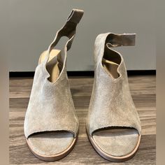 Selling These For My Sister. Never Worn. They Appear To Be Missing The Ankle Strap. Still Wearable Or Add Your Own Strap Through The Loops. Block Heel Sandals, Marc Fisher, Block Heels Sandal, Heel Sandals, My Sister, Block Heels, Ankle Strap, Bootie Boots, Sandals Heels