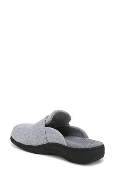 This cozy mule has a plush upper to keep you comfortable while the VIO MOTION™ cushioniong provides both flexibility and stability with every step. Cushioned footbed with arch support Textile upper and lining/synthetic sole Imported Comfortable Slip-on Mules With Textured Footbed, Comfortable Foam Slip-on Slippers, Comfortable Synthetic Slippers With Branded Insole, Comfortable Slides With Cushioned Footbed, Sporty Cushioned Slippers, Casual Foam Slippers With Textured Footbed, Comfy Cushioned Slippers For Relaxation, Comfortable Indoor Slip-on Slides, Comfortable Slip-on Mules With Cushioned Footbed