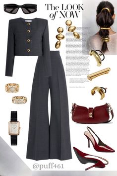 Classy Outfits With Pants, Red And Grey Outfits For Women, Business Professional Outfits For Women Office Wear, First Lady Outfits, Black Stylish Outfits, Business Outfits Women, Outfits Polyvore, Everyday Fashion Outfits, Woman Suit Fashion