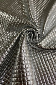 an up close shot of metallic fabric