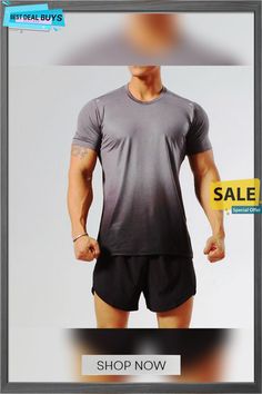 Men's Running Shirt Gym Shirt Short Sleeve Tee Tshirt Athletic Athleisure Breathable Soft Sweat Wicking Running Jogging Training Sportswear Activewear Color Gradient Dark Grey Wine Red Dark Green Dri-fit Crew Neck T-shirt For Sportswear, Sporty Gray T-shirt For Running, Gray Athleisure T-shirt For Running, Summer Athleisure T-shirt For Gym, Gray Athleisure T-shirt For Summer, Athleisure Dri-fit T-shirt For Gym, Crew Neck T-shirt For Light Sports, Gray Moisture-wicking Athleisure T-shirt, Dri-fit Crew Neck T-shirt For Sports