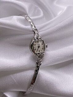 Vintage Bulova 1960’s Diamond Dream Ladies Swiss Cocktail Dainty Watch 10K RGP   | eBay Vintage Bulova Watches Women, Vintage Womens Watch Silver, Feminine Watches Classy, Vintage Watches Women Aesthetic, Vintage Hallmarked Watches For Evening, Hallmarked Vintage Jewelry For Evening, Vintage Hallmarked Jewelry For Evening, Vintage White Gold Jewelry With Round Dial, Vintage White Gold Jewelry And Watches For Evening