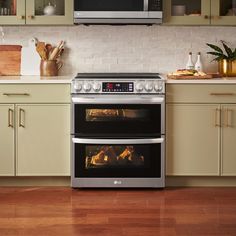 two ovens side by side in a kitchen