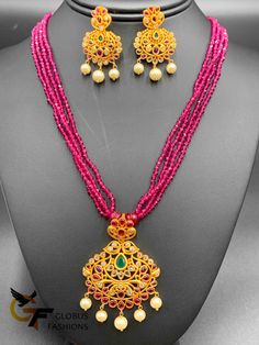 Pink color beads with a traditional and antique look multi-color stones pendant and matching earrings Handmade jewelry Silver-plated jewelry One gram gold jewelry Official Website globusfashions.com 🌸 S H O P . M O R E . S T Y L E S 🌸 https://www.etsy.com/shop/Globusfashions Necklaces - https://www.etsy.com/shop/Globusfashions?section_id=18712263 Bracelets - https://www.etsy.com/shop/Globusfashions?section_id=18969767 Pendant Sets - https://www.etsy.com/shop/Globusfashions?section_id=18707402 Antique Pendant Set, Jumka Earrings, Necklace Traditional, Traditional Necklace, Chandbali Earrings, Ruby Beads, Color Stones, Necklace Antique, Satin Bags