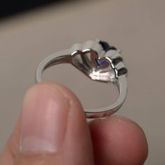 This is a gorgeous handmade creation. Its beauty is its simplicity & Elegance. The 6*6 mm heart cut faceted lab Sapphire is crafted in solid sterling silver and with rhodium plated. All item is sent in a beautiful gift box If you have any idea of design your ring,pls contact me directly. You can realize more lovely stuff clicking the link https://www.etsy.com/shop/knightjewelry?refshopsection_shophome_leftnav Please leave the correct address and you phone number for delivering successfully. Elegant Polished Heart Cut Ring, Sterling Silver Diamond Cut Topaz Ring For Promise, Sterling Silver Diamond Cut Topaz Promise Ring, Heart-shaped Rings With Polished Finish For Wedding, Heart-shaped Polished Wedding Ring, Heart-shaped Wedding Rings With Polished Finish, Fine Jewelry Sterling Silver Birthstone Ring With Diamond Cut, Sterling Silver Heart Cut Topaz Promise Ring, Anniversary Heart Cut Topaz Ring In Sterling Silver