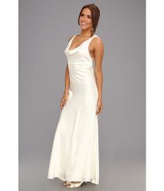 ABS Allen Schwartz Cowl Neck Crisscross Draped Dress Ivory - Zappos.com Free Shipping BOTH Ways Draped Dress, Discount Shoes, Cowl Neck, Criss Cross, One Shoulder Wedding Dress, On Sale, Wedding Dress, Free Shipping, Clothes