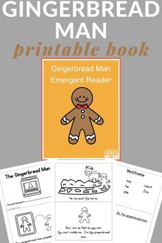 the gingerbread man printable book for children