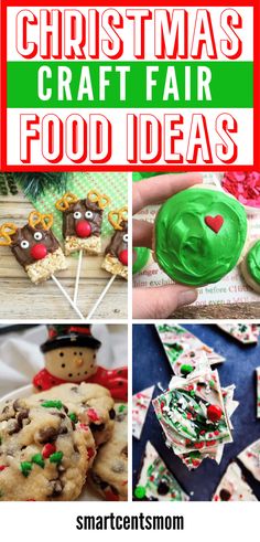 christmas craft fair food ideas with text overlay