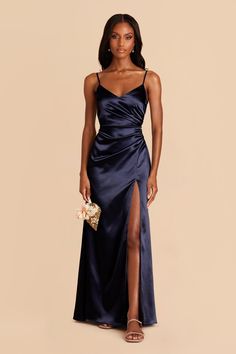 2x / navy Cowl Neck Bridesmaid Dress, Midnight Blue Bridesmaid Dresses, Dark Blue Bridesmaid Dresses, Navy Bridesmaid Dress, Modern Mermaid, Midnight Blue Dress, Silk Bridesmaid Dresses, Dark Navy Bridesmaid Dresses, Navy Prom Dresses