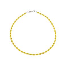 "Cheerful yellow seed bead necklace featuring round yellow and white glass seed beads. The cute yellow beaded necklace includes seed beads in bright yellow and  a darker more  mustard yellow beads alternating with white beads. Dainty yellow necklace can be secured with a brass lobster clasp for an all day secure and comfortable fit. Measurements(approx. see 3rd photo) Length:15.5\"(including clasp) Beads:about3-3.5 mm" Yellow Necklace With Letter Beads, Yellow Necklaces With Round Letter Beads, Yellow Necklaces With Letter And Round Beads, Yellow Beaded Necklace With Letter Beads For Beach, Yellow Beaded Bracelets With Tiny Beads As A Gift, Yellow Beaded Necklaces With Faceted Beads For Gift, Yellow Tiny Beads Necklace For Beach, Yellow Faceted Beads Necklace For Gift, Yellow Faceted Beads Necklace As Gift