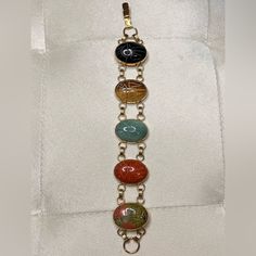 Scarab Colorful Stone Bracelet Stone Bracelet, Womens Jewelry Bracelets, Stone Color, Gold Color, Women Jewelry, Bracelet, Stone, Green, Gold