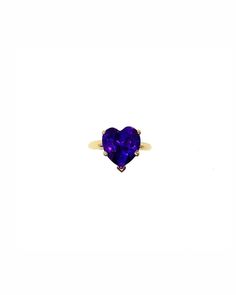 Rainbow Heart Ring in Amethyst — FRY POWERS Heart Shaped Amethyst Ring, Amethyst Gemstone Heart Ring For Wedding, Purple Amethyst Heart Ring With Gemstone, Heart-shaped Amethyst Ring With Accent Stones, Heart-shaped Amethyst Ring For Gift, Jewellery Shop Design, Mini Hoop Earrings, Linking Rings, Heart Gemstone