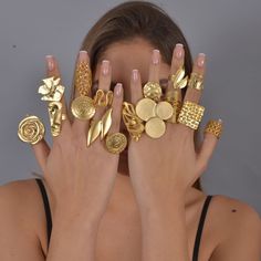 ❀ I made this 14K gold ring Ring for you, to make you look elegant. A Unique gold ring that can fit perfectly to all styles. You will look elegant when you wear this Stylish ring. Dainty gold ring stands out with flashy designs. If you have a modern and rebellius style, this Signed ring is for you. ❀ It is a Wide gold ring ring with sterling silver plated matte finish. ❀ All the ,Gold rings are adjustable in the back. Rings are easy to adjust and would fit fingers size US 4 and up ❀ If you are l Boho Rings Gold, Wide Gold Ring, Gold Ring Unique, Unique Gold Rings, Dainty Gold Ring, Dope Jewelry Accessories, Handmade Gold Jewellery, Dainty Gold Rings, Dope Jewelry