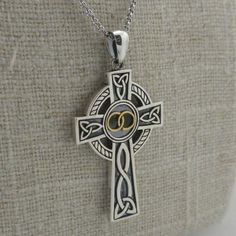 Sterling Silver Irish Celtic Cross With Gold Plate Wedding - Etsy Spiritual Polished Wedding Necklaces, Symbolic Polished Wedding Jewelry, Symbolic Wedding Jewelry With Polished Finish, Symbolic Polished Jewelry For Wedding, White Hallmark Jewelry For Wedding, Symbolic Wedding Jewelry With Pendant, Symbolic Wedding Pendant Jewelry, Symbolic Pendant Jewelry For Wedding, Engraved Cross Pendant Necklace For Wedding