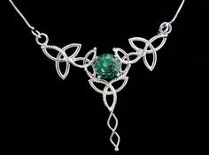 Victorian Celtic Necklace, Trinity Knot Necklace, Irish Pendants, Handmade Celtic Necklace, Sterling Silver Gemstone Wirework, Box Chain https://www.etsy.com/shop/Camias?ref=listing-shop-header-item-count Elven Jewelry, Celtic Trinity Knot, Celtic Necklace, Silver Necklace Set, Trinity Knot, Irish Jewelry, Irish Wedding, Celtic Jewelry, Moonstone Pendant