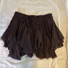 Nwot - Good Condition, Never Worn. Flowy Brown Mini Skirt. Measurements In Photos. Size L - Would Best Fit Us Size 6-10. Short Ruffled Skirt Bottoms, Flowy Short Skirt With Ruffles, Summer Pleated Skirt From Urban Outfitters, Urban Outfitters Flowy Lined Skirt, Summer Urban Outfitters Skirt, Urban Outfitters Lined Skirt Bottoms, Urban Outfitters Mini Bottoms For Summer, Urban Outfitters Mini Length Bottoms For Summer, Chic Urban Outfitters Skirt