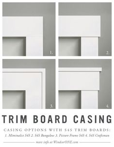 the trim board casing options with 4 trim boards