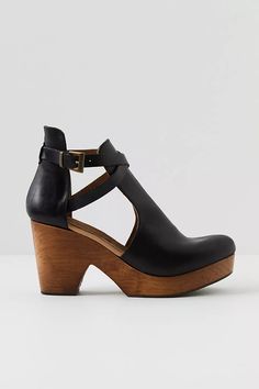 Cedar Clog | Free People Free People Store, Leather Clogs, Classic Leather, Black And Tan, Boho Outfits, Tan Leather, Soft Leather, Ankle Strap, Clogs