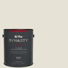 a paint can with the words dynastiy on it in red and black