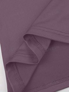 Style:Casual \nSleeve Type:Regular Sleeve \nColor:Lilac Purple \nPattern Type:Plain \nNeckline:Round Neck \nSleeve Length:Long Sleeve \nLength:Crop \nFit Type:Slim Fit \nFabric:High Stretch \nMaterial:Polyester \nComposition:95% Polyester \nComposition:5% Elastane \nCare Instructions:Machine wash or professional dry clean \nSheer:No \n Slim Fit Crop Top, Women T Shirts, Casual T Shirt, Cute Tops, Casual T Shirts, Fashion Online Shop, All Fashion, Summer Women, Latest Trends